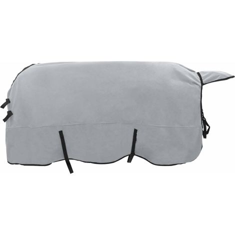 Horse Blanket Full Light Grey and Pink 155 cm Polyester vidaXL