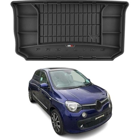 OMAC Tapis de Coffre Voiture Compatible avec Renault Twingo 2014 à 2018, Antidérapant Imperméable, 3D Premium TPE, Noir (1/5)