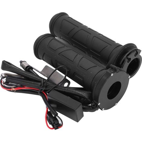 Motorrad-Heizgriffe 22 mm/0,9 Zoll, intelligente Temperaturregelung, schwarz 12 V 15-35 W, rutschfester Griff, Paar. (1/5)