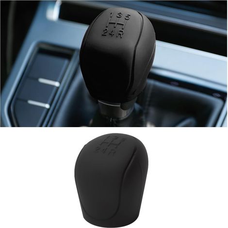 Lntyq Abdeckung für den Auto-Schaltknauf, kratzfeste Silikon-Handbremsenabdeckung, Silikonhülle für den Auto-Schaltknauf, universell für die Autodekoration(schwarz) (1/5)