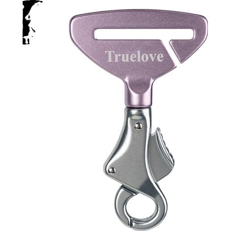 Cinturón de seguridad para mascotas, aleación de aluminio ligera, mecanismo de liberación rápida, Regal Orchid, Gratis (1/2)