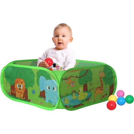 Recinto per Bambini con 50 Palline Colorate Pop Up Gioco Bimbi Interno Giardino