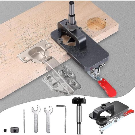 Gabarit de perçage pour charnières de 35 mm, perforateur de précision pour charnières de meubles de 35 mm (1/5)