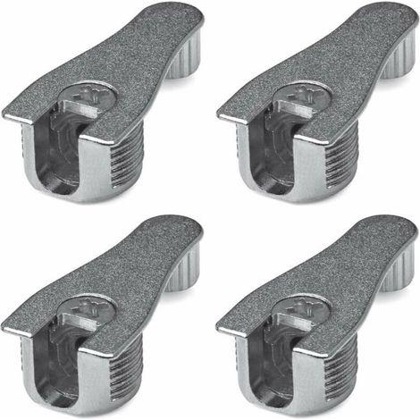 – Lot de 4 boîtiers excentriques métal zamak – Assemblage robuste pour meubles – Connecteurs panneaux bois – Diamètre 20mm (1/2)