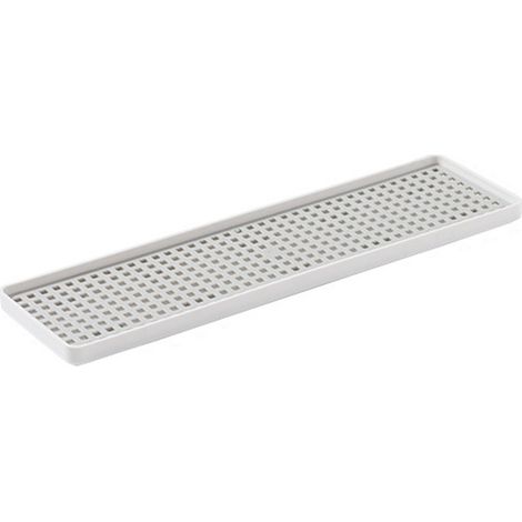 Égouttoir à Double couche, égouttoir à vaisselle, support de séchage pour tasse, bol, support d'égouttement d'eau de fruits rectangulaire 38x10,5x1,7 cm. (1/5)
