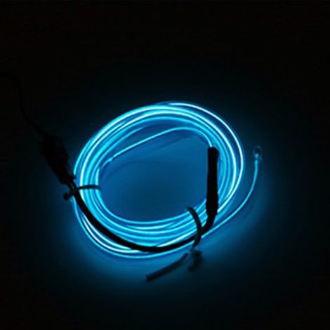 Ruban LED voiture lumineux 3m pliable ambient pour decoration interieur auto bleu (1/2)