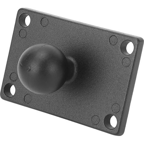 Support à Bille RAM B Taille 1 Pouce avec Plaque Carrée AMPS Adaptateur de Base Universel en Alliage d'aluminium, pour Véhicule Marin Tout-Terrain, Bras à Double Prise (1/5)
