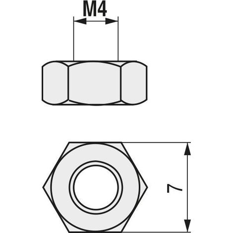 UCAFIX tuerca hexagonal din 934 inoxidable a2 metrica m-16 , 0CIENTOS