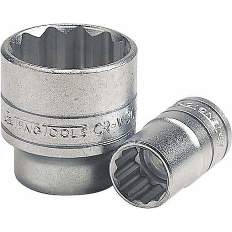 Llave de vaso de 1/2" 12 puntas AF M120112-C                 Tamaño 1 9/16" D1 20.8 mm D2 21.8 mm L 38.0 mm (1/2)