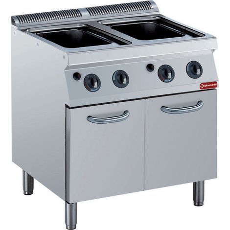 Cuiseur à pâtes gaz - 2x 24.5 lt - armoire - Diamond