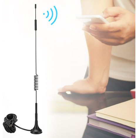 2 Pièces Antenne Externe 4G 12DBi TS9 pour Routeur WiFi Portable Antenne Omnidirectionnelle