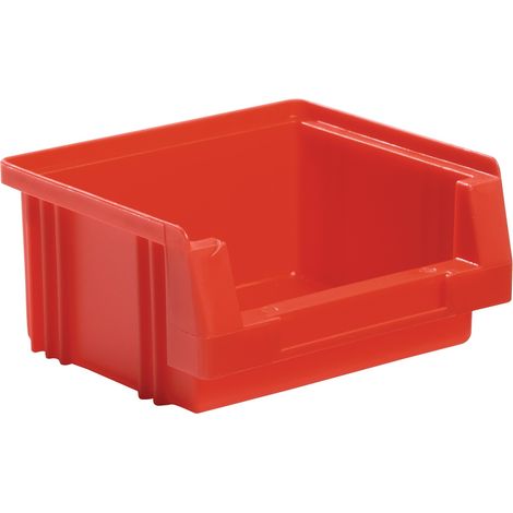 Scatola di stoccaggio trasparente PLK L90xP102xH50mm in PP rosso