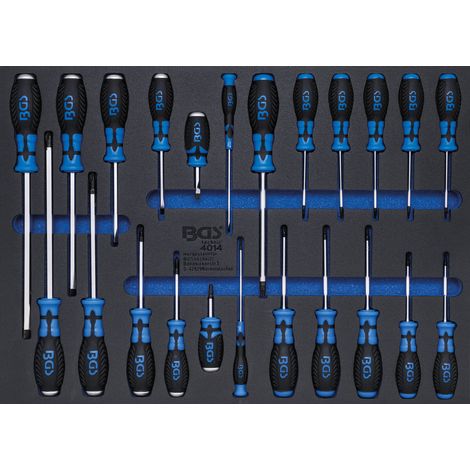 BGS Professionelles Schraubenzieher-Set schwarz 23 Teile (1/3)