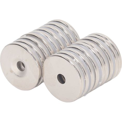 18 Mini-Neodym-Magnete, starke, runde Industriemagnete mit Loch für Bastelarbeiten, Experimente und DIY-Projekte (1/5)