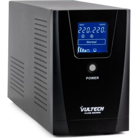Vultech UPS1500VA-PURE sistema de alimentación ininterrumpida (UPS) Línea interactiva 1,5 kVA 1200 W 3 salidas AC