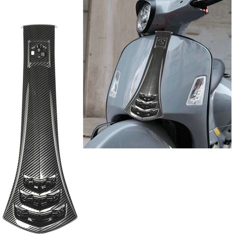 Carénage avant texturé en fibre de carbone compatible avec VESPA GTS 250 300 GTV 300 2019 - 2021A