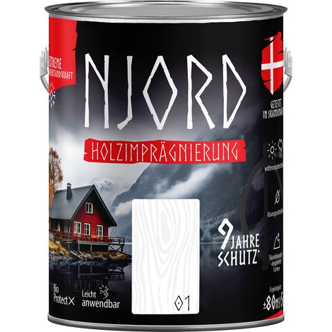 NJORD Holzimpragnierung (01) Nordschnee - 5L (1/5)