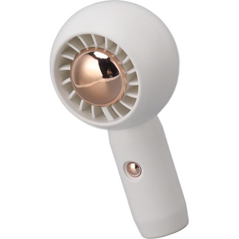 Mini ventilateur portable, silencieux et rechargeable par USB, pour hommes et femmes, idéal pour une utilisation intérieure et extérieure (blanc). (1/5)