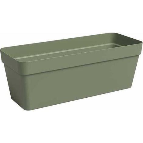 Teva Capri vaso da giardino in plastica verde cenere 49,9x20x18,1 cm (1/2)