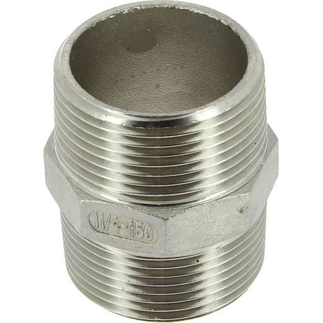 Mamelon inox égal Mâle 1"1/4