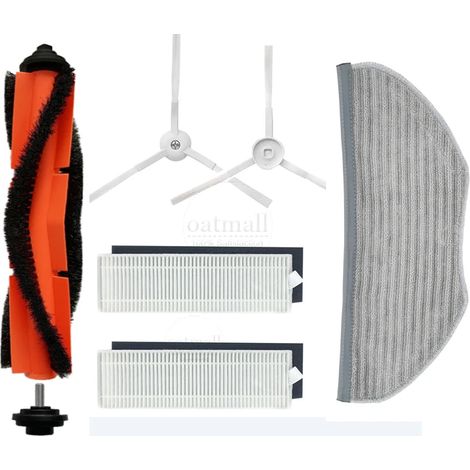 Accessoires pour aspirateur robot Xiaomi Mijia G1 MJSTG1, 1 brosse principale, 2 brosses latérales, 1 tampon de vadrouille, 2 filtres HEPA (1/5)