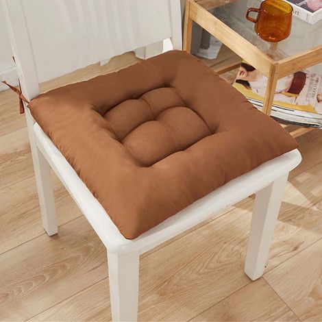 Chair Seat Cushion - Polyester - Brushed Finish - Breathable - For Patio Garden Kitchen Indoor Chairs - 1 Piece (1/4)