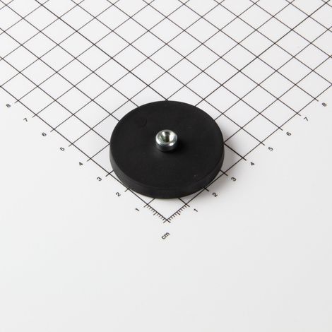 Magna-C Gummiertes Magnetsystem Ø43x6mm mit Gewindebuchse (1/5)