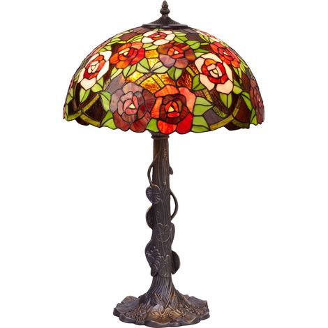 Tischlampe mit Blättern New York Serie D-45cm