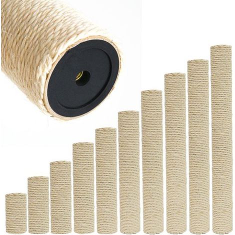 30 x 7,1 cm : Poteau en sisal M10 pour arbre à chat - Pièces détachées pour arbre à chat (1/2)