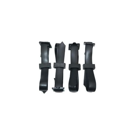 4 Pièces 60 cm Attache pour Arbre Fruitier, Attache Tuteur Arbre Résistantes, Sangle pour Arbre Réglables, Lien Tuteur Arbre avec Boucle pour la Prise en Charge des Arbres Arbustes