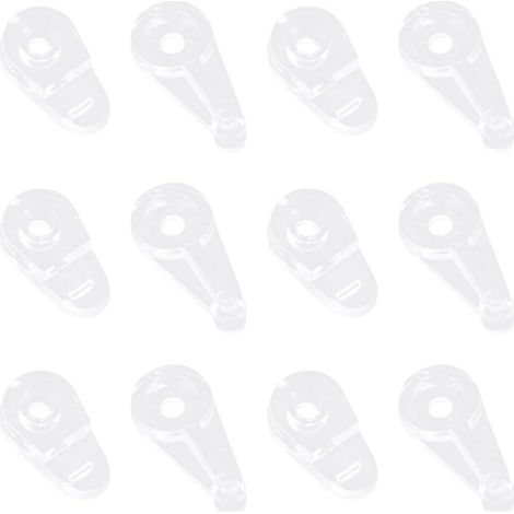 Fixations pour Verre Plastique 50pcs avec Vis et Pinces pour Miroir pour Utilisation en Vitrines et Refroidisseurs à Vin (1/5)