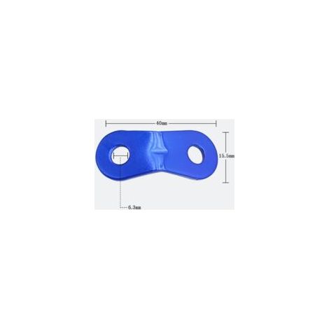 Tendicorda, tendicorda da campeggio, 2 fori in lega di alluminio, regolatore di tensione antivento per tenda, telo, escursionismo, campeggio, blu, 15 pezzi - Crezuo