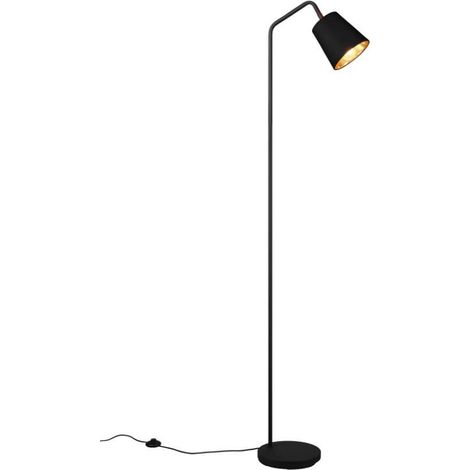 Lampadaire de sol minimaliste noir à abat-jour orientable E27 25W BUDDY RL (1/3)