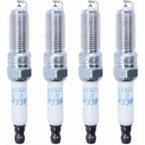 4 bougies d'allumage iridium 12637199 41123 pour Opel Vauxhall ASTRA CASCADA CORSA INSIGNIA MOKKA et Cadillac CT6 (1/5)