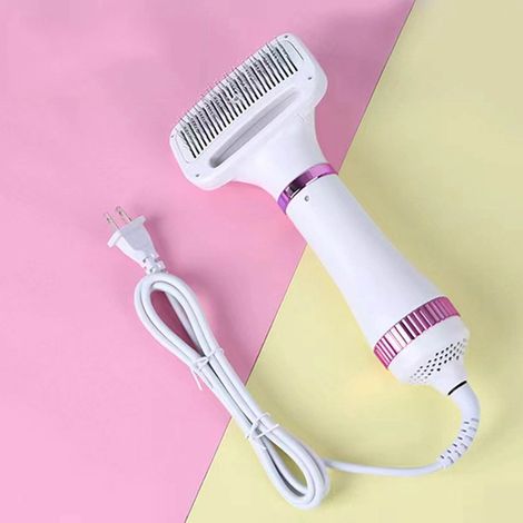 Séchoir À Poils Pour Animaux - Brosse Slicker Détachable - 3 Régulations De Débit Et Température - Pour Chiens Et Chats - 300 W (1/3)