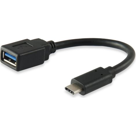 Equip 133455 câble USB USB 3.2 Gen 1 (3.1 Gen 1) 0,15 m USB C USB A Noir