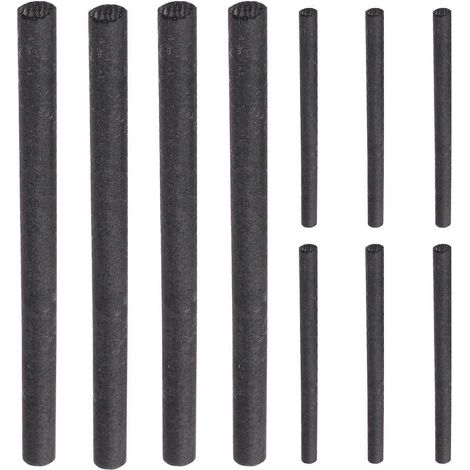 10 électrodes en carbone, barres en fibre de carbone, tubes en carbone, tiges en fibre de verre, bloc de graphite-10pcs-Black