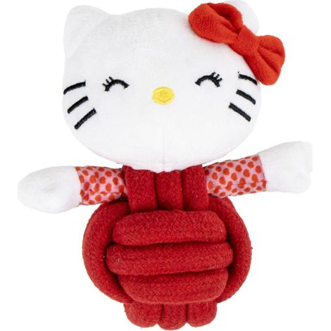 CERDÃ� LIFE'S LITTLE MOMENTS JOUET POUR CHIEN AVEC CORDE HELLO KITTY OFFICIELLE ET RÉSISTANTE  ACCESSOIRE INTERACTIF IDÉAL POUR