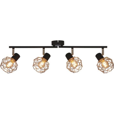 Candellux Acrobat plafoniera metallo rame/nera 4xE14 (1/5)