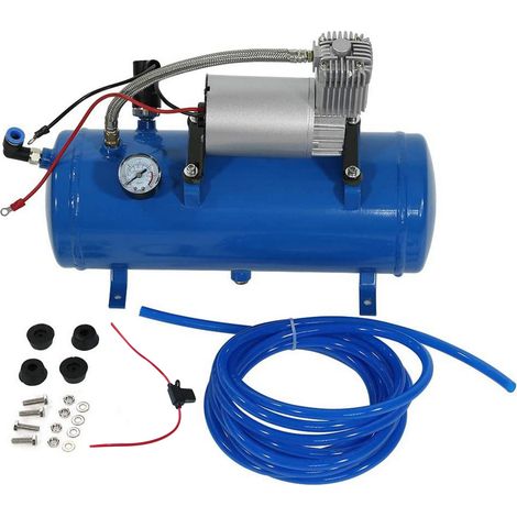 Compresseur d'air 150psi 12V avec pompe de gonflage de pneu de réservoir de 6 litres pour pneu de camion de Train de klaxon RV (1/5)