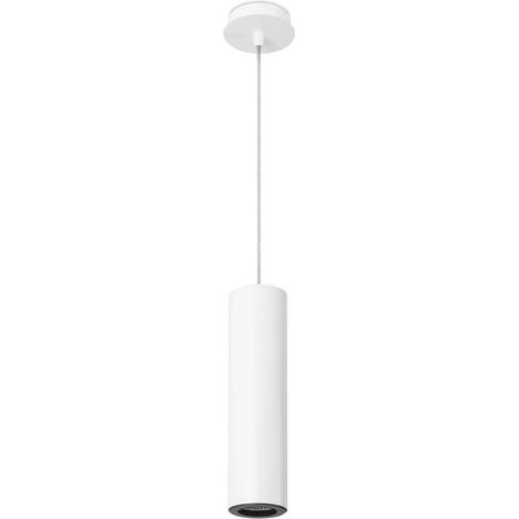 Leds-C4 Pipe - Plafonnier Slim à 1 Lumière Blanc, Noir 6,8 cm, GU10 (1/2)
