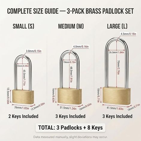 Padlock Outdoor Shed Garage Gate Padlock Shackle Padlock Shed Warehouse Garage Gate Padlock 30mm/40mm/50mm (1/3)