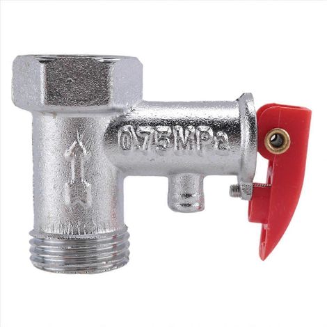 Soupape de sécurité pour chauffe-eau électrique à douille 1/2 PT (1/5)