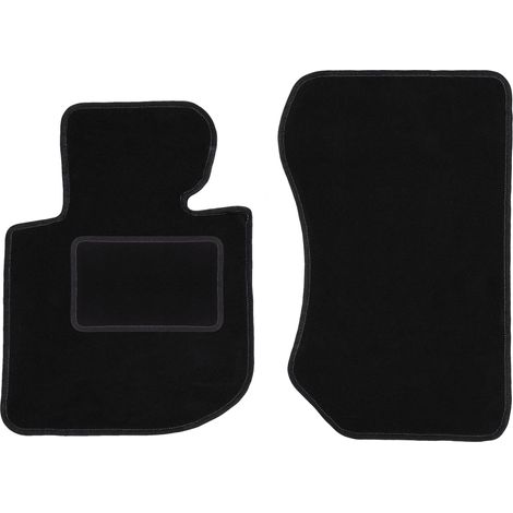 Alfombrillas delanteras para BMW 3 E36 compacto, coupé, sedán, familiar, touring (1991-2000) negras (1/5)