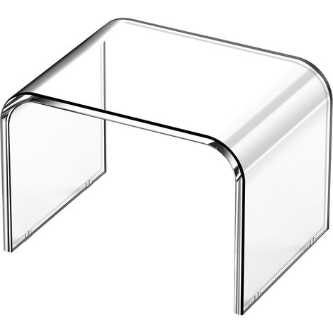 Marchepied en Acrylique,Tabouret de Salle Bain Transparent,Tabouret de Douche Acrylique pour Cuisine Chambre Et Salon (Clear, Non Slip) (1/5)