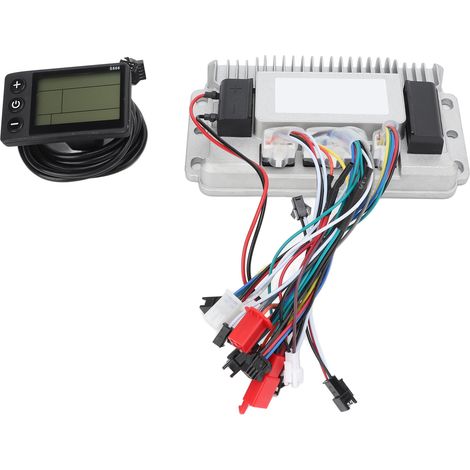 Kit contrôleur moteur sans balais 48V 60V 1000W avec écran LCD, ensemble 3 modes à onde sinusoïdale pour vélo électrique (1/5)