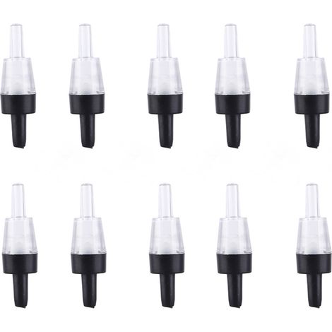 Lot de 10 clapets anti-retour pour pompe à oxygène, raccords de tuyau, fournitures pour aquarium (1/5)