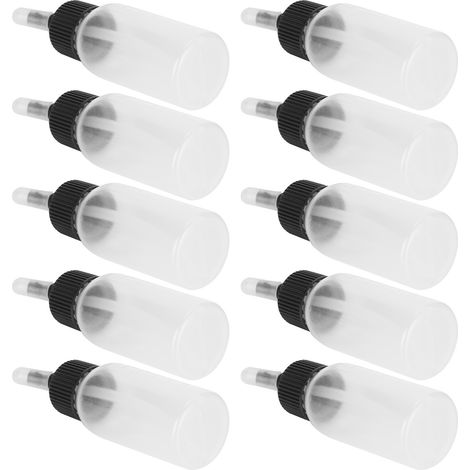 Lot de 10 flacons de 30 ml pour aérographe, contenants de pigments résistants à la corrosion pour pistolets à peinture à double action à siphon (1/5)