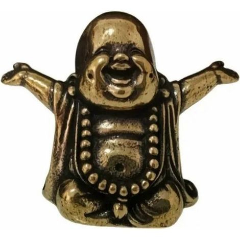 Statuette de Bouddha en laiton massif - Décoration élégante - Cadeau attentionné et symbolique pour une inauguration ou un anniversaire (1 pièce) (1/4)