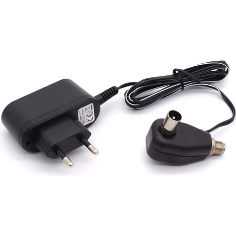 Fuente de alimentación electrónica para antena con conector tipo "F", cable de 1 m